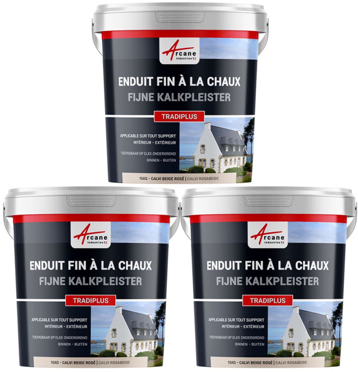 Fijne kalkpleister voor binnen- en buitendecoratie - TRADIPLUS