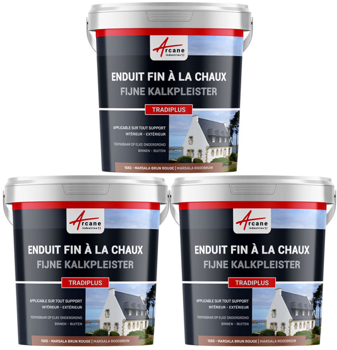 Fijne kalkpleister voor binnen- en buitendecoratie - TRADIPLUS