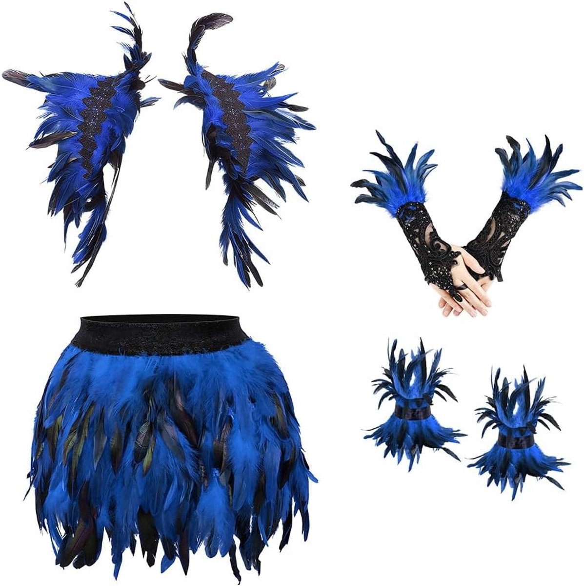 Elegante Ballerina Kostuum met Veerrok voor Vrouwen - Perfect voor Dans en Feestjes