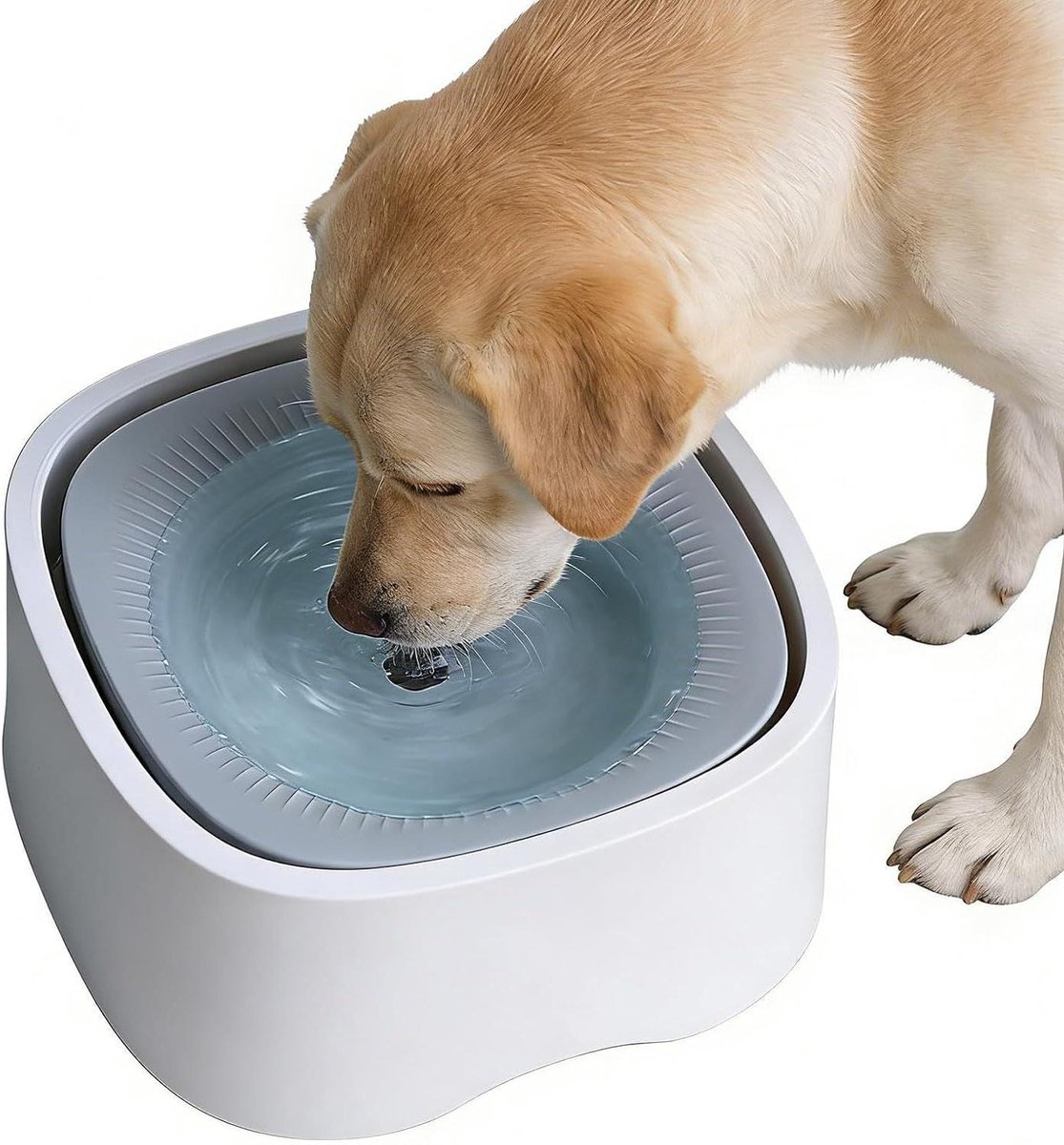 Honden Waterbak - Anti Spatbak Antislip - Schoon Huis Houden - Lekvrije Rand - 20.8 x 20.8 x 10.8 cm