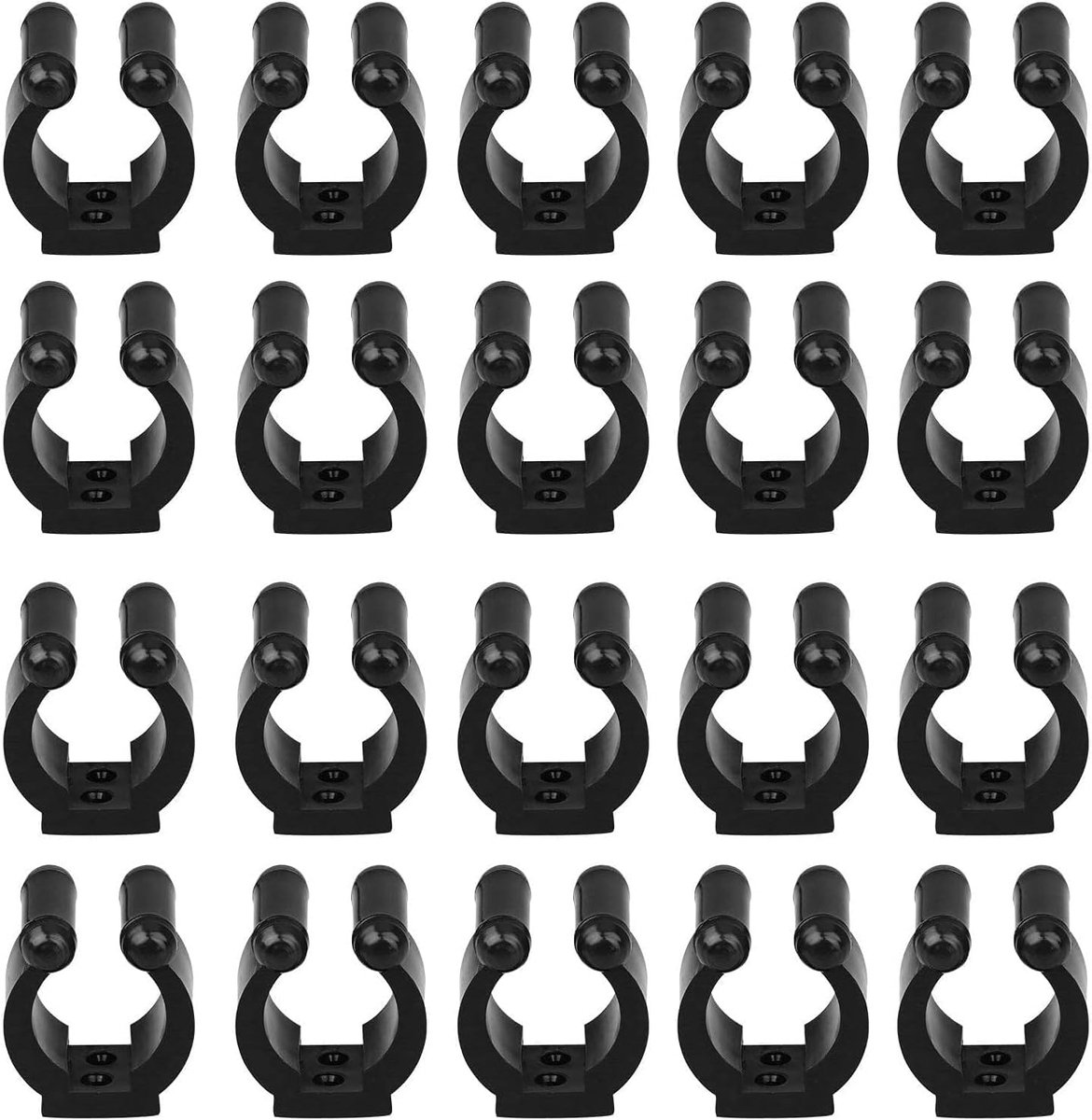 20 Stuks Hengelhouder Wand, 16 mm C-Clips voor Wandmontage Vishengelhouder, Opbergorganizer voor Hengels Biljartkeus