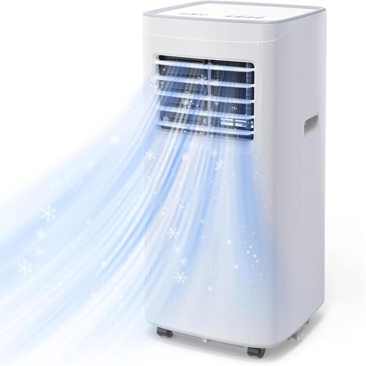 SnelShoppen - Coolblus Mobiele Airconditioning 8500 BTU - 3-in-1 Koeler met Afstandsbediening, 24-uurs Timer, Slimme Slaapstand, Installatiekit voor W