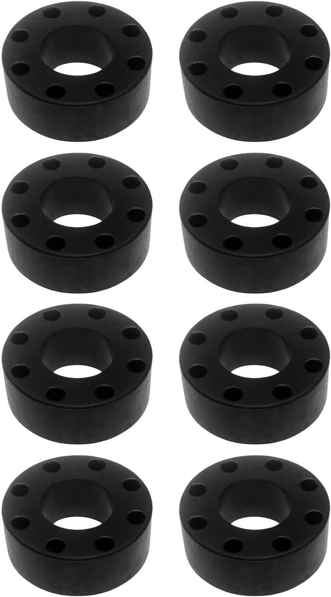Voetbal Rubber Buffers - Tafelvoetbal Rondellen - Spelverbetering Thuis - Geluidsreductie Techniek - 8 stuks - Zwart