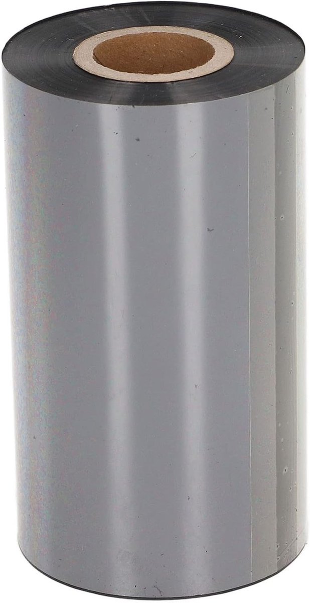 SnelShoppen - Thermal Transfer Ribbon Resin Zwart 110mm x 300m voor Labelprinters en Barcodeprinters, Hoge Kwaliteit, Geschikt voor Diverse Printers
