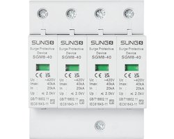 BuyWeek Photovoltaic Surge Protector, 4P Photovoltaic DC Surge Protector, Surge Protection, Household Flash, Climbing - ShopVlot