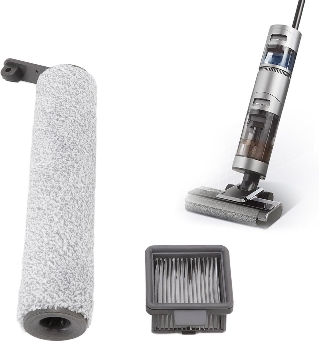 SnelShoppen - Vervangende Borstelrol voor Houten Vloeren, Soft Cleaning Borstelrol Multi-oppervlakte 1868 voor Dreame H12 H12 - Stofzuiger