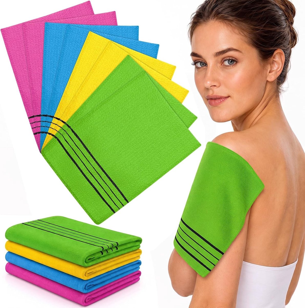 Exfoliërende Scrubdoek - Koreaanse Stijl - Verwijdert Dode Huidcellen - Voor een Gladde Huid - Voor Thuisgebruik