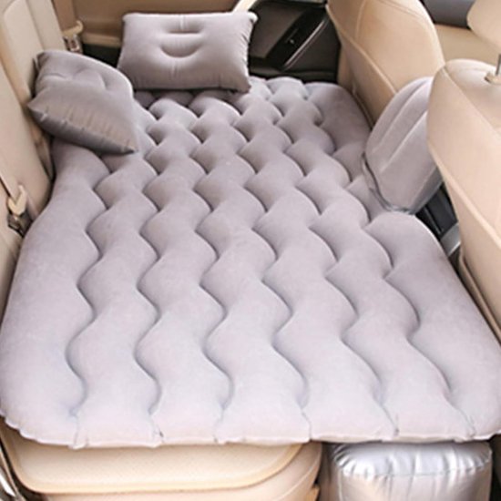 Auto Luchtmatras - Opblaasbaar Bed - Kamperen en Reizen - Veelzijdig Bank Ontwerp - 135x70 cm - Grijs — afbeelding 2