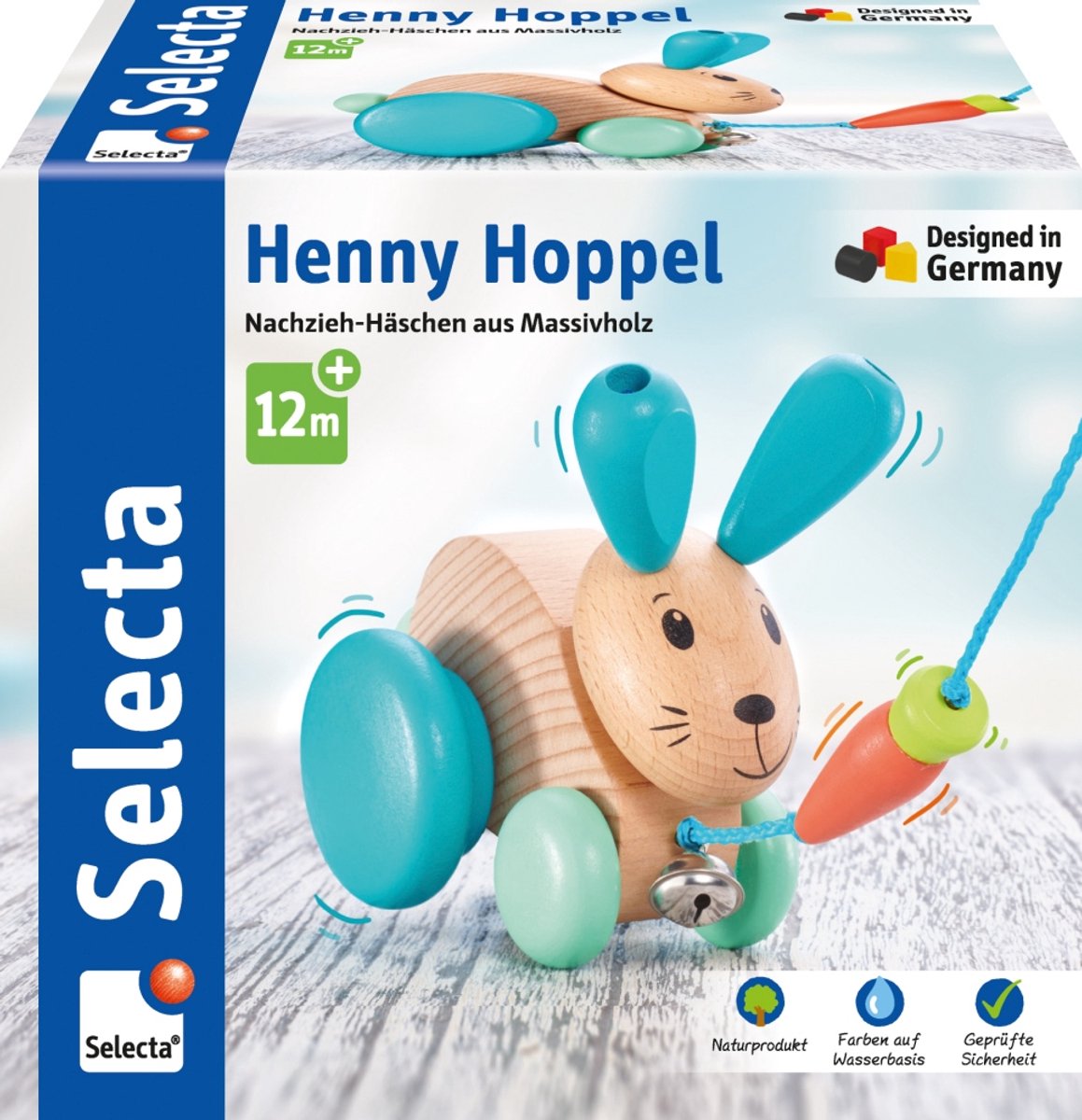 Selecta® Henny Hoppel, trekonij, 13 cm