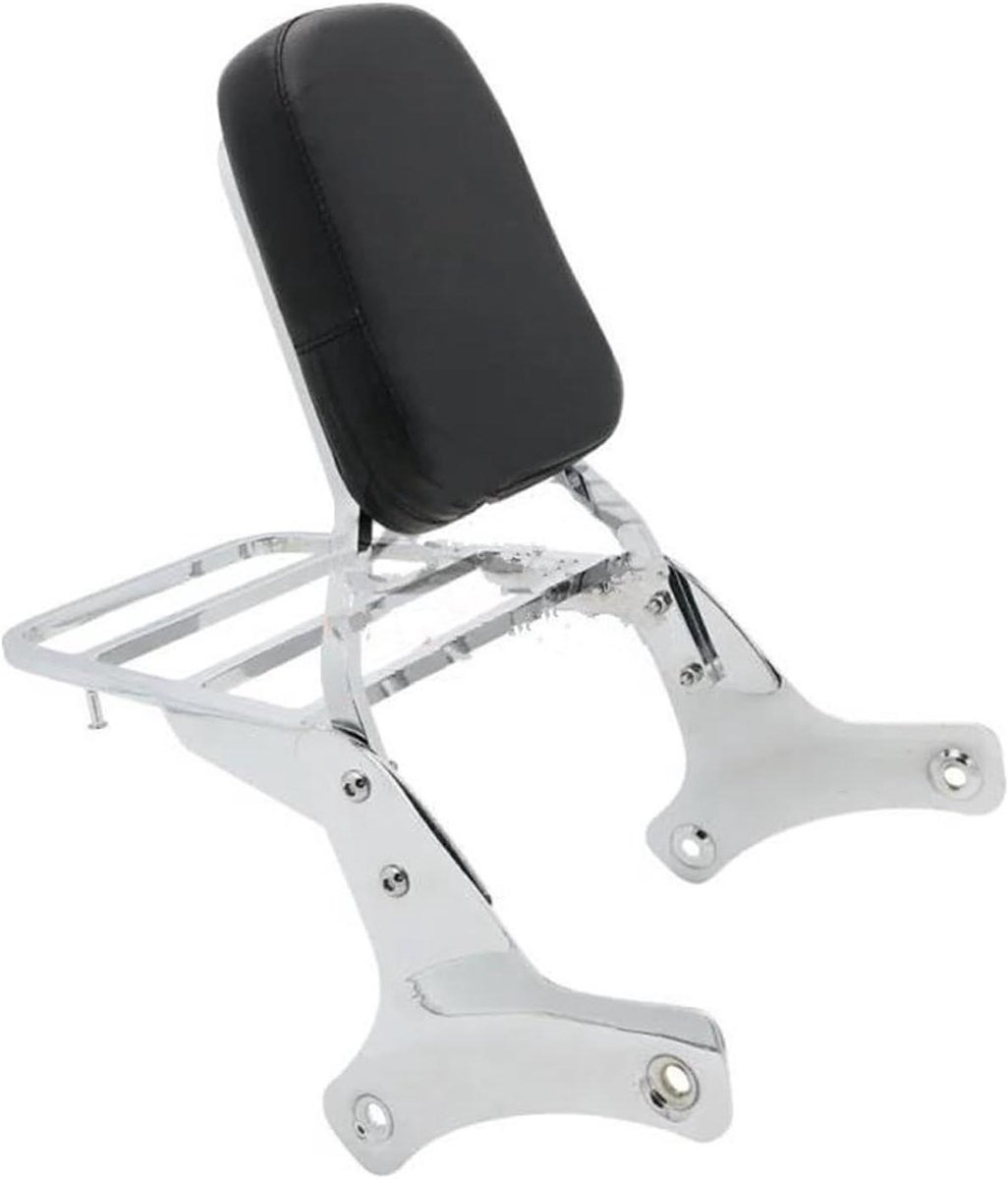 Motorfiets Passagierskussen - Rugleuning Sissybar - Comfortabel Rijden - Inclusief Bagagedrager - Voor Shadow ACE400 - Zwart