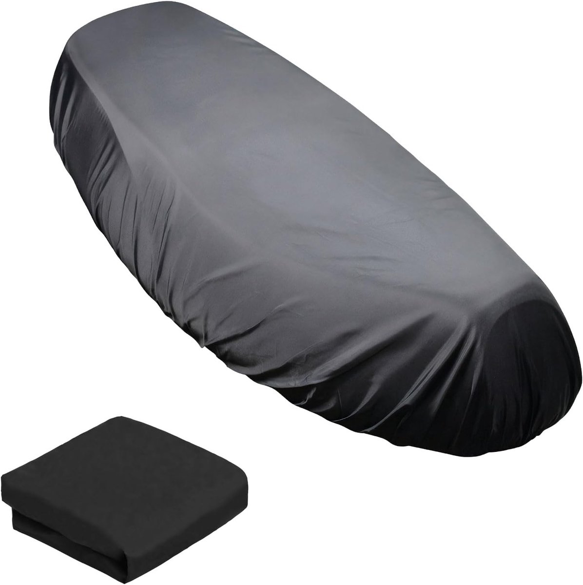 SnelShoppen - Universele Zwart XL Motorzitting Bescherming - Waterdichte Scootercushion met Elastische Band voor Stoelbescherming, Perfect voor Buiten