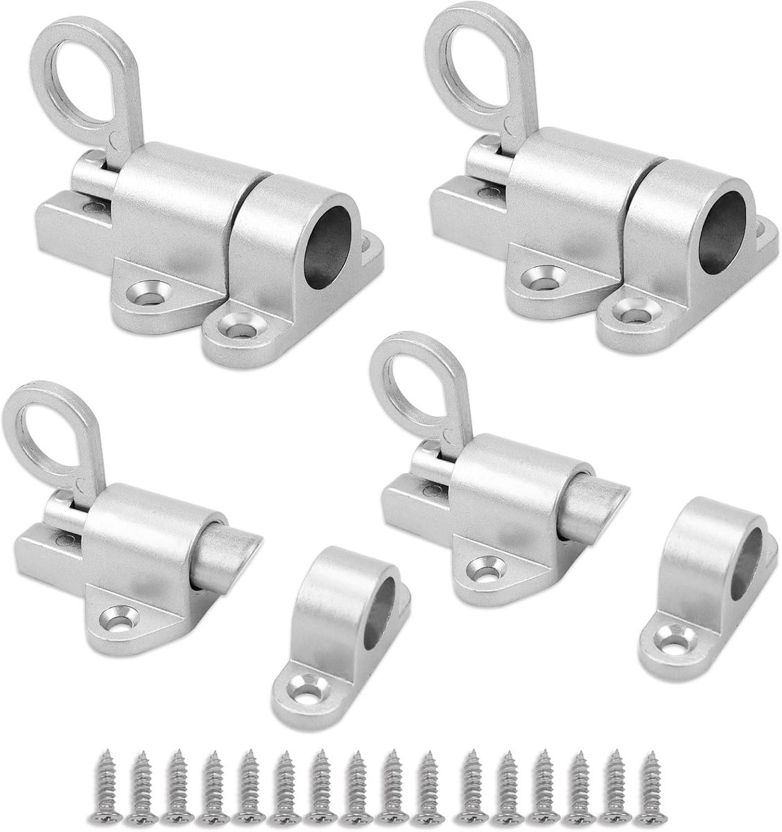 Spring Lock Automatic Door Lock with Screw Spring Lock 4 Pieces Lock Lock Lock Spring Lock Slide Lock Lock Lock for - ShopVlot