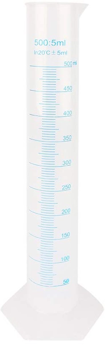 Plastic Measuring Cylinder, 500 Ml Measuring Cylinders Cups For Basic Laboratories Tests Liquid Tube - ShopVlot