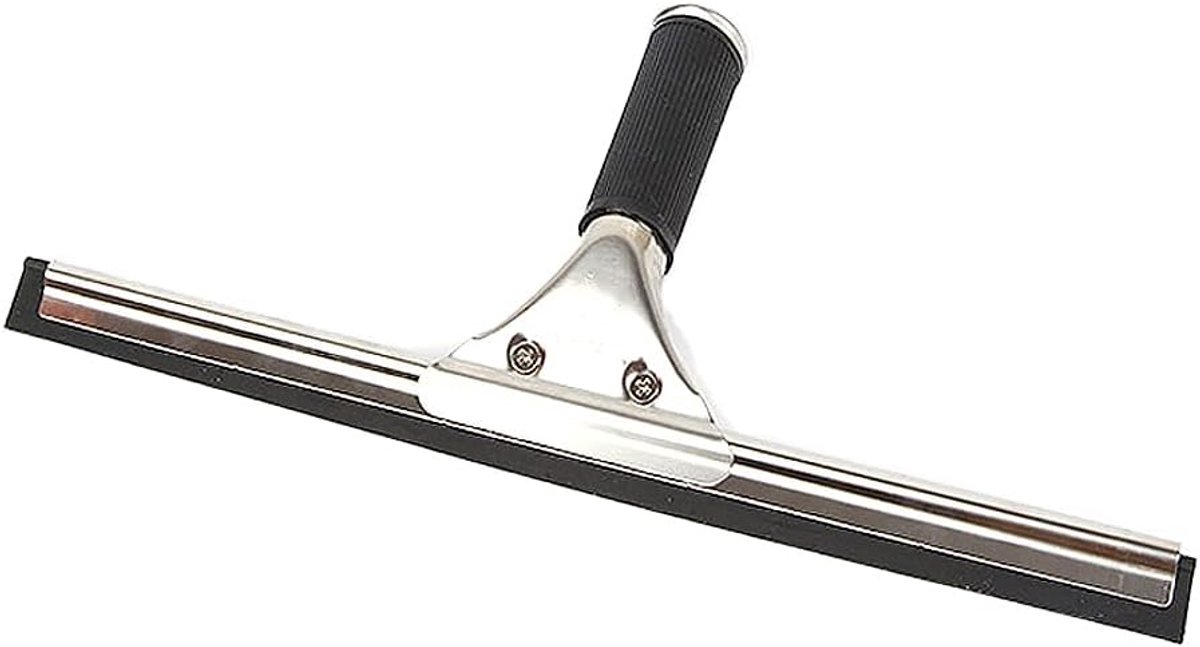 SnelShoppen - Professionele Raamtrekker met Handvat voor Badkamer, Spiegel en Vloer - 35cm - Siliconen Trekkertje voor Streeploos Schoonmaken - Comfor