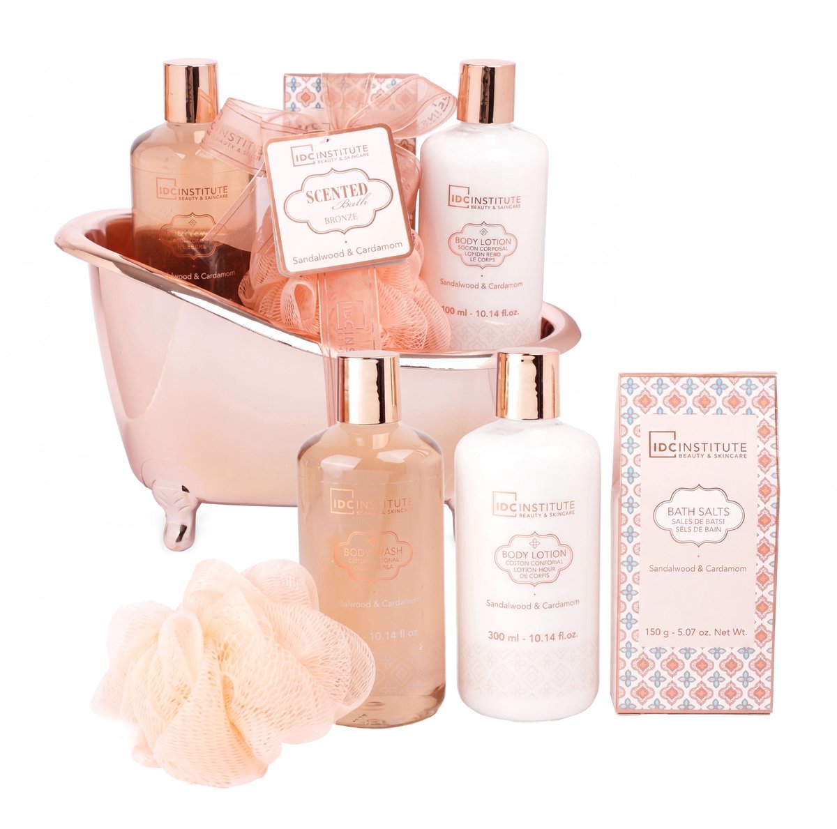 IDC Institute BRONZE Body Care Set – Houtachtige Sandelhout en Kardemom – Lifts, Set