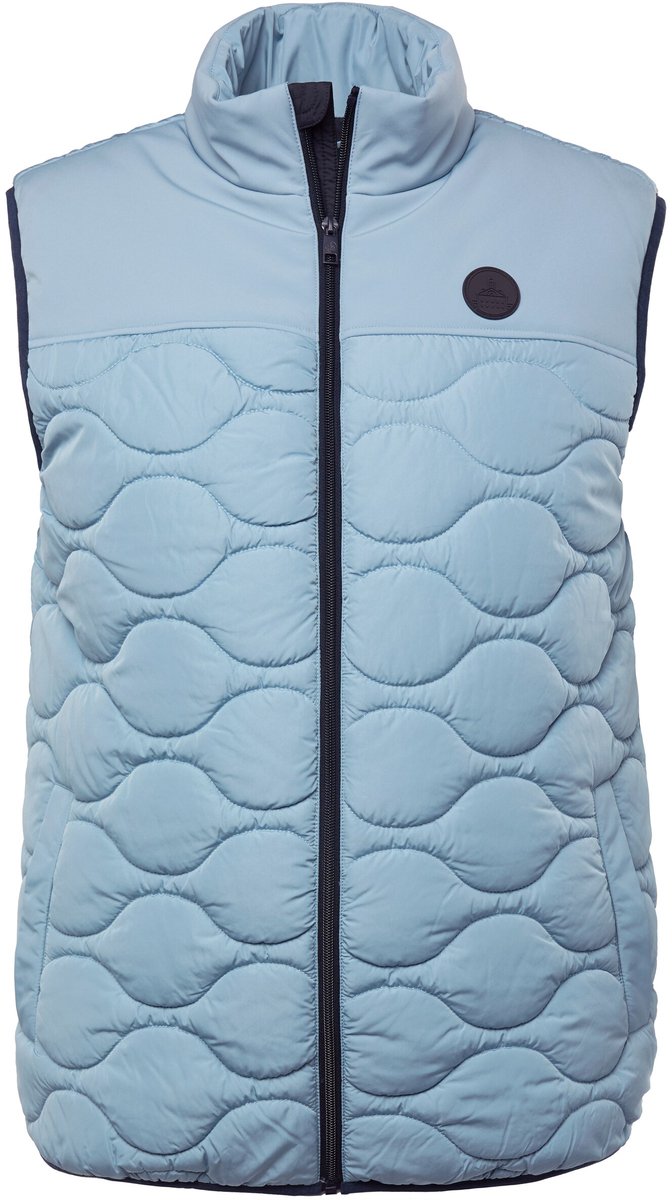 Boston Park - Heren - Doorgestikte bodywarmer Tech-dons - Duifblauw - Maat 68+