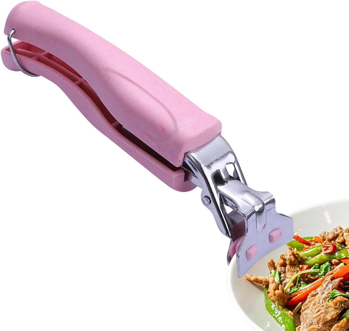 Bordengrijper - Komclip Pannengrijper - Warme Borden Pakken - Verbeterde Stabiliteit - 18 x 4 cm - Roze