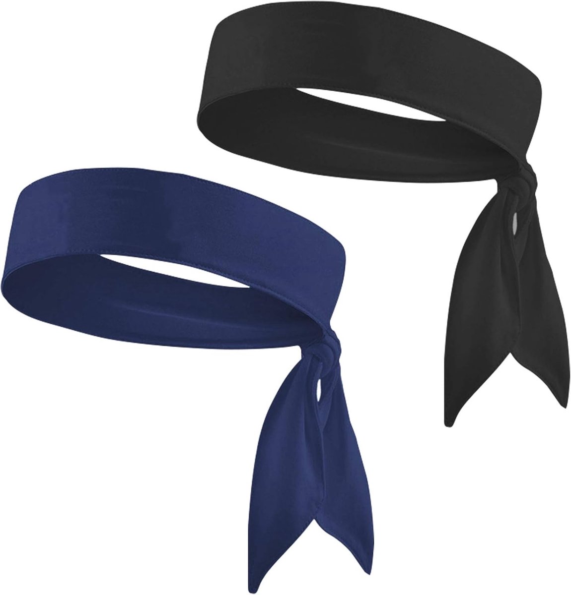 Pack of 2 Sports Headbands Adjustable Non-Slip Elastic Soft Sweatbands for Running, Fitness, Workout, Cycling, Yoga - ShopVlot