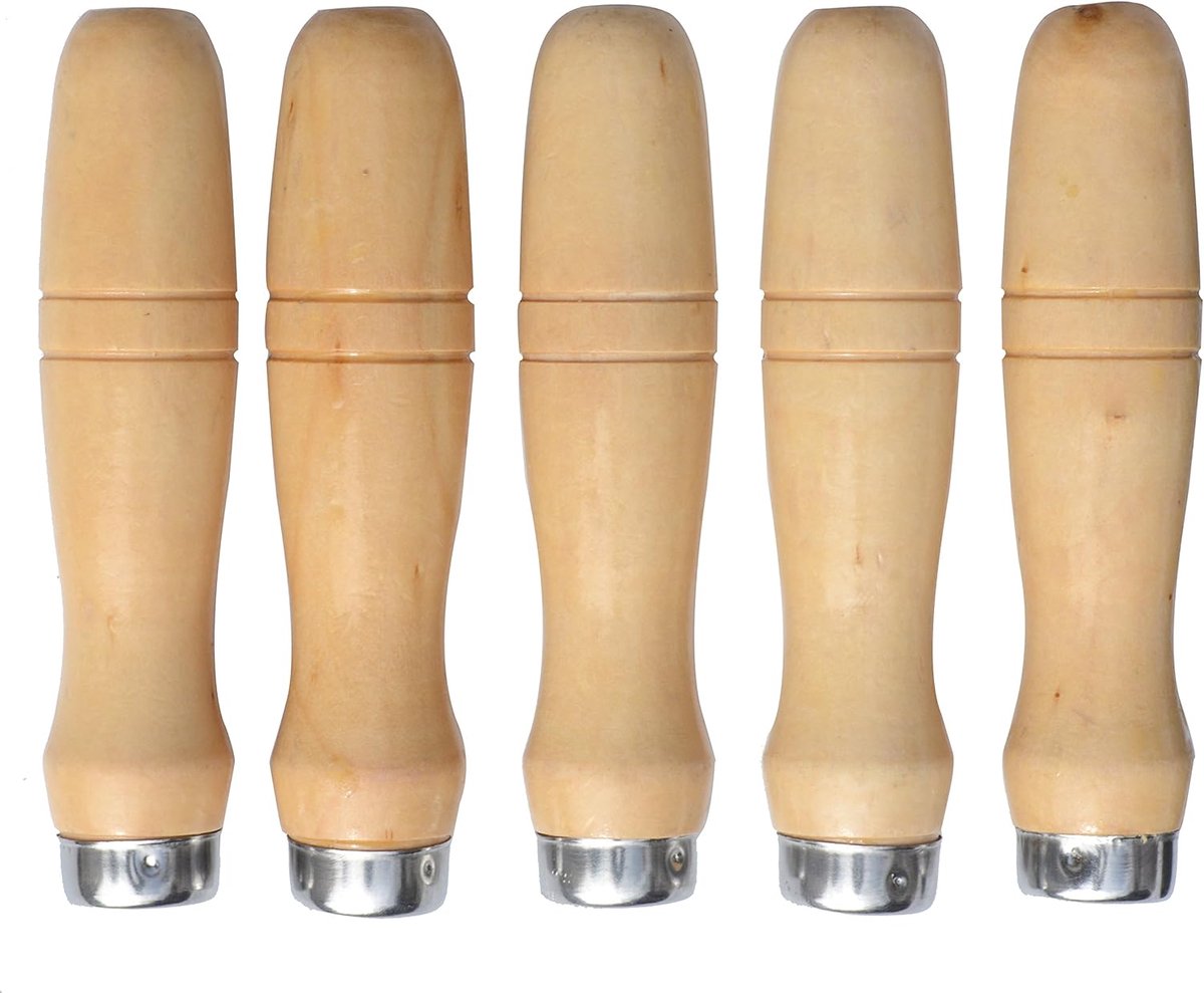 Houten filehandvat 8'' - 13,9'' - Ergonomisch ontwerp - Comfortabele grip en controle - ShopVlot