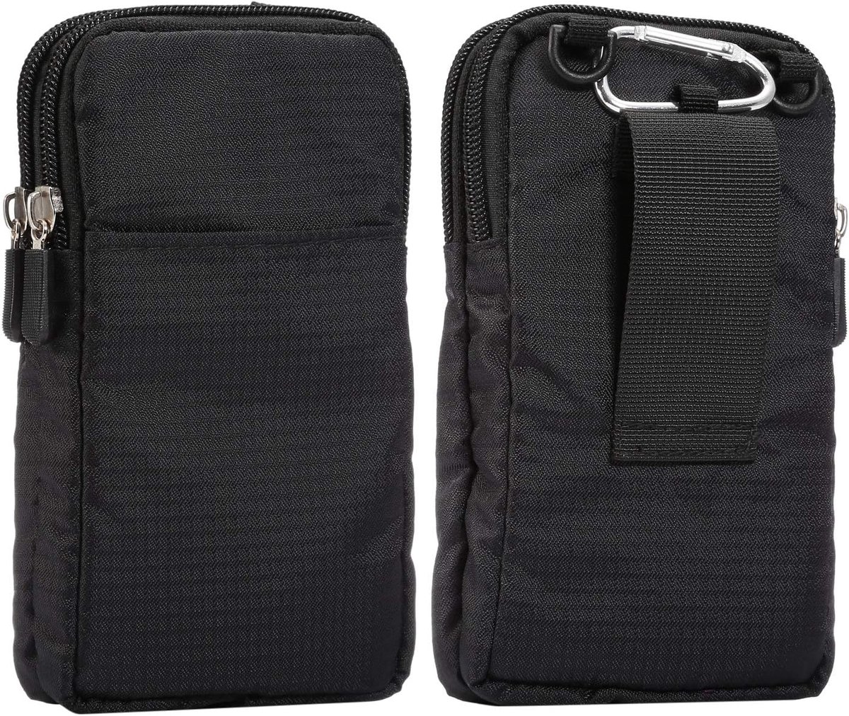 SnelShoppen - Crossbody Telefoon Wallet voor Mannen, Mobiele Telefoon Heuptasje met Clip, 6 inch Outdoor Reis Verticale Telefoon Holster, Schoudertas