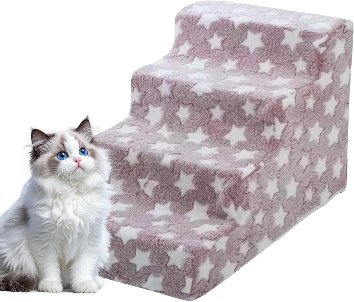 Hondentrap - Huisdierhelling Puppy trap - Huisdieren helpen - Antislip basis - 54 x 37 x 39 cm - Rood