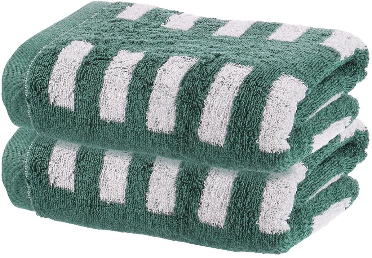 Omgoods - Set van 2 Zachte Katoenen Handdoeken 33 x 74 cm
