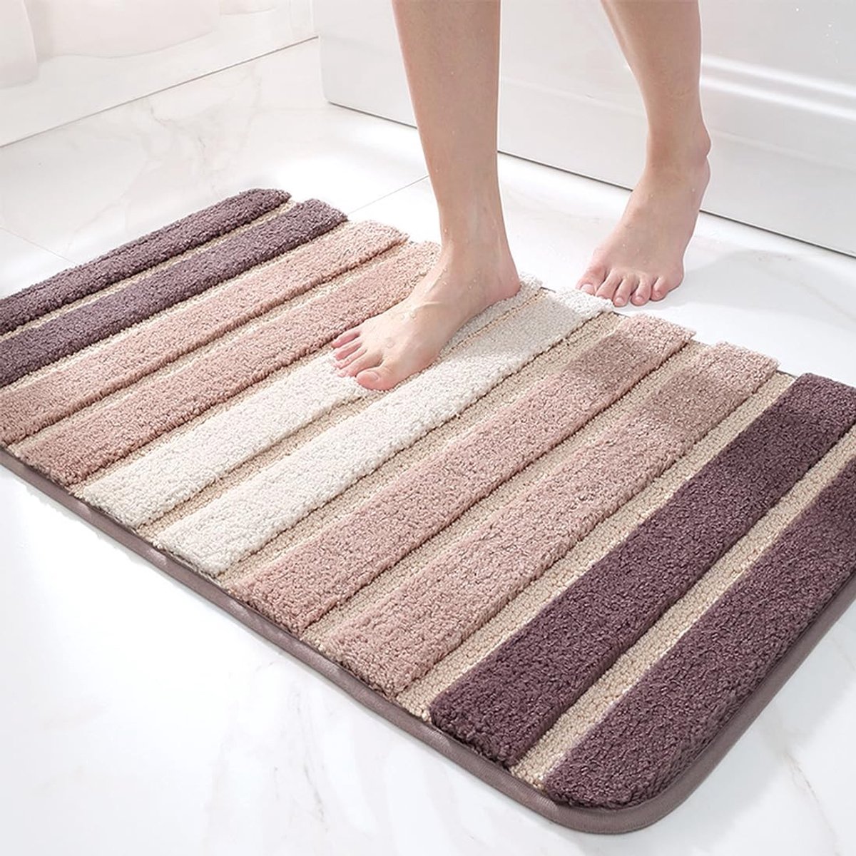 Omgoods - Microfiber Badmat 50x80cm, Zacht en Absorberend met Antislip