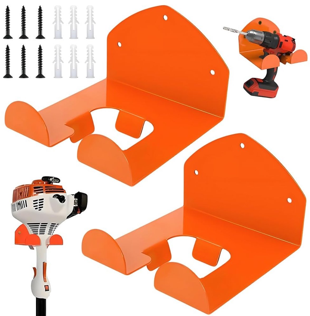 Omgoods - Set van 2 Wandbeugels voor Tuingereedschap