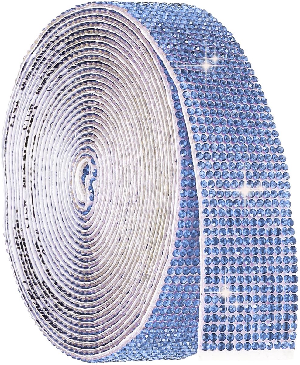 Omgoods - Lichtblauw Strass-Plakband voor DIY Decoraties