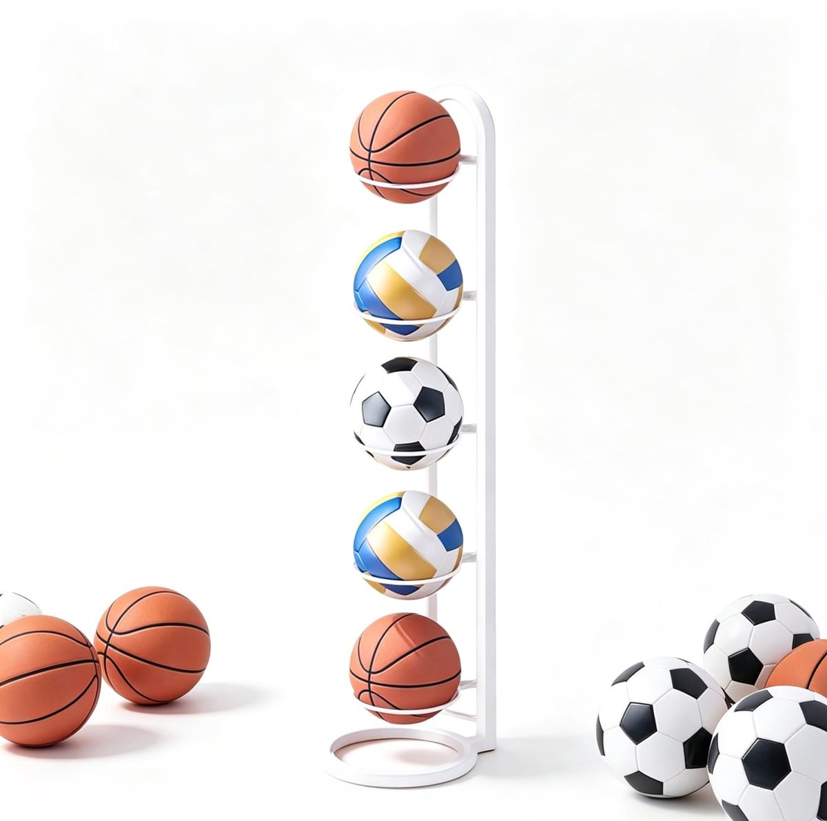 Omgoods - Verticale Basketbalstandaard met 5 Niveaus