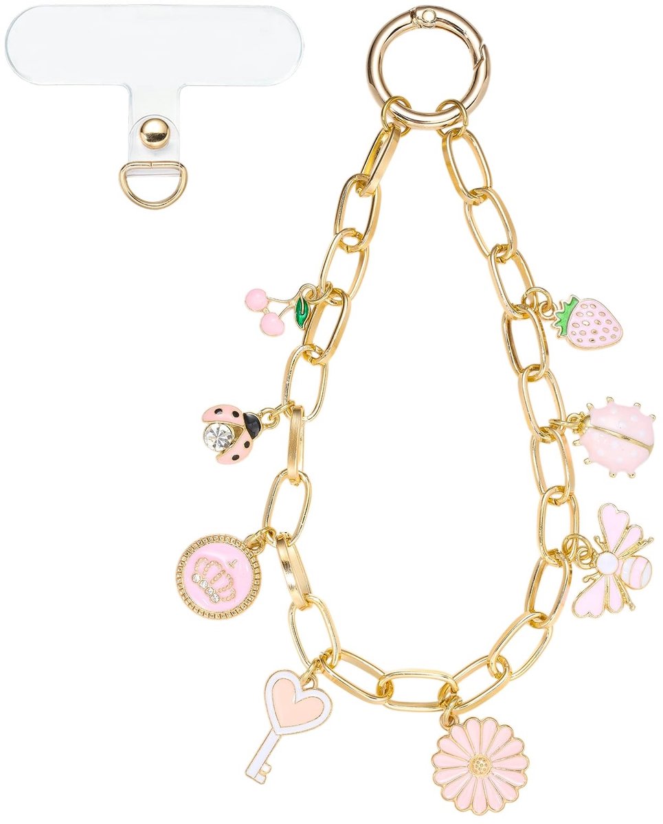 Omgoods - Telefoon Polsband met Charm en Anti Diefstal Functie