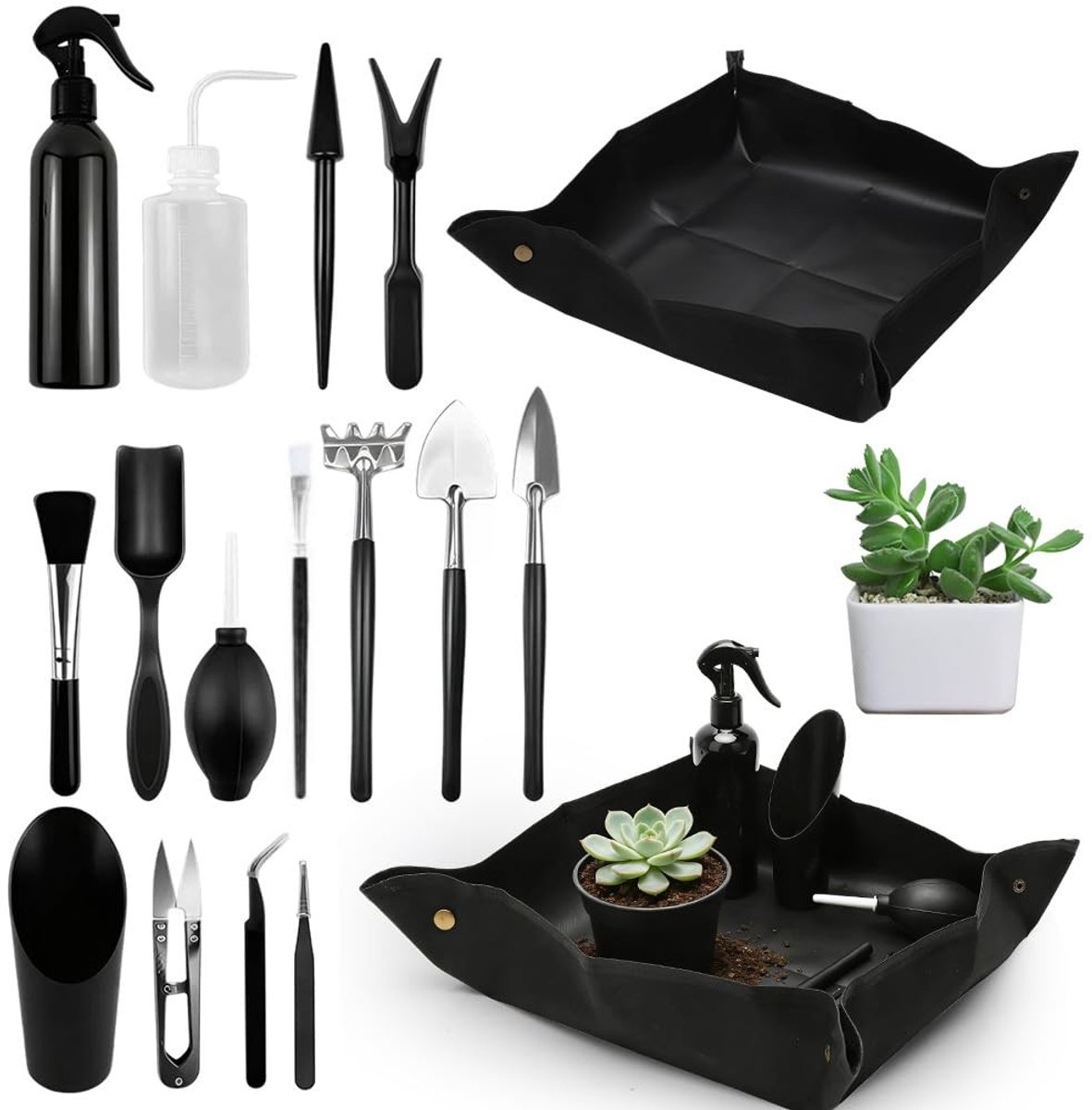 Omgoods - 14-delig Tuinset van RVS voor Plantenverzorging