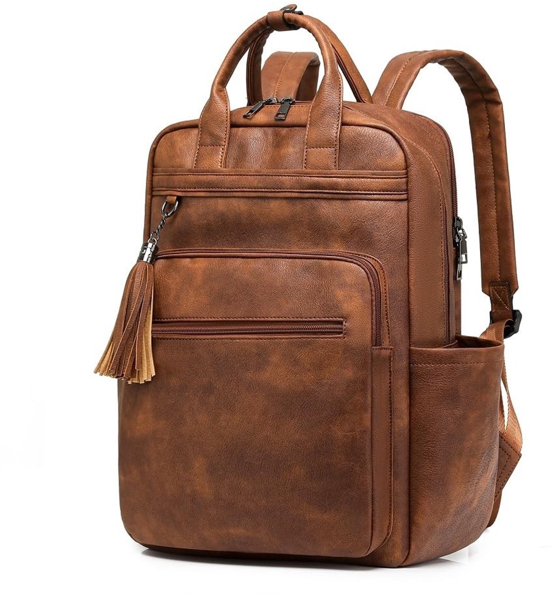 Omgoods - Dames Laptop Rugzak van PU Leer voor 15.6 Inch Laptops