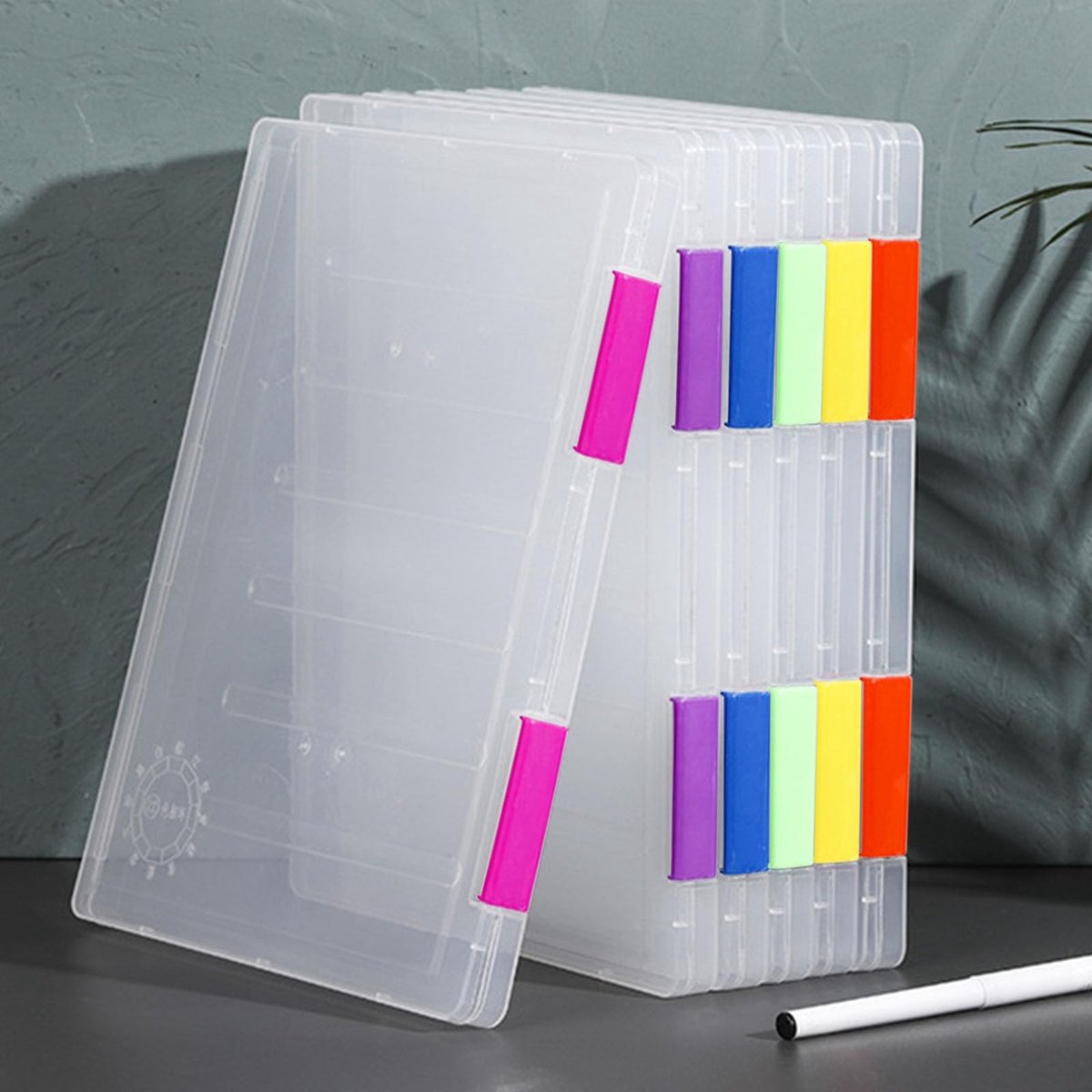 Omgoods - Set van 6 Transparante Documentdozen voor A4