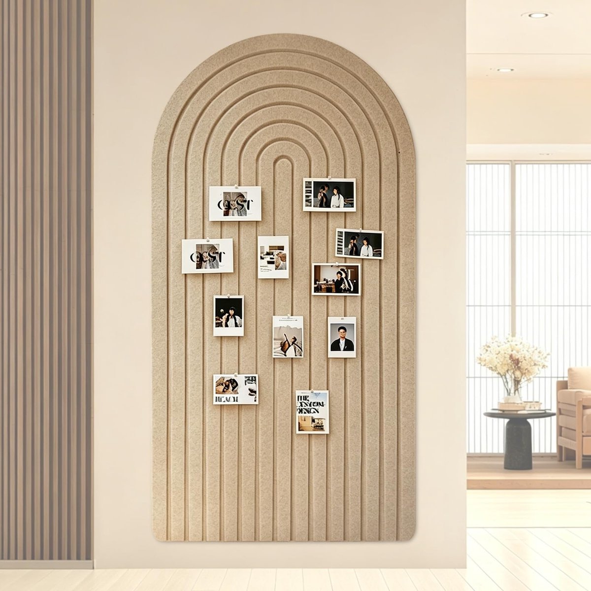 Omgoods - Opvouwbaar Kurk Prikbord 60 x 120 cm - Zelfklevend Vilt Prikbord voor Thuis en Kantoor