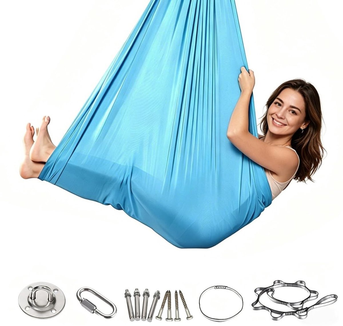Omgoods - Buiten Hangmat voor Tuin en Camping, Draagbare en Compacte Ontwerp