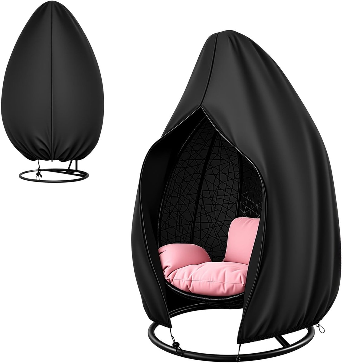 Omgoods - Beschermhoes voor Hangstoel 190 x 115 cm - Winddicht en Waterdicht