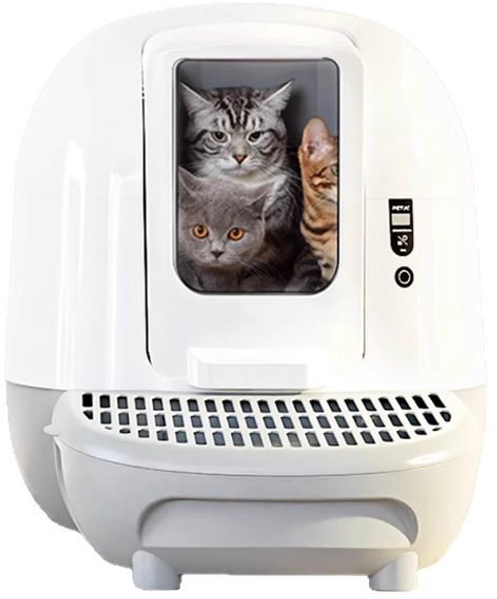 GYW Smart LitterBox - Zelfreinigende Kattenbak - App Monitoring - Geurvrij Ontwerp - 13L Afvalbak