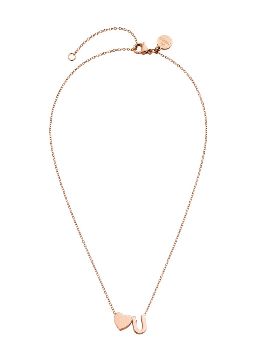 PURELEI Ketting Letter Heart U