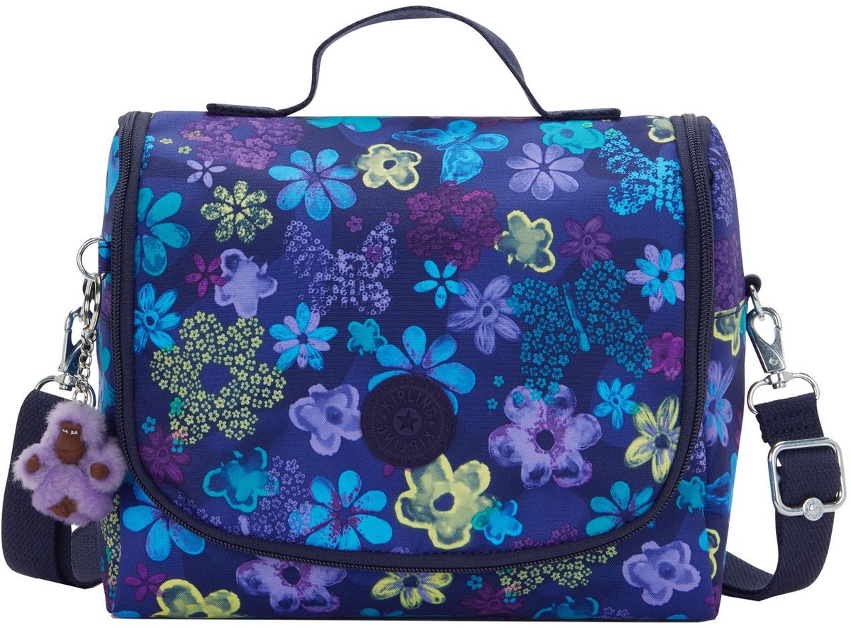 Kipling New Kichirou Crossbody Schoudertas dark flower stamp