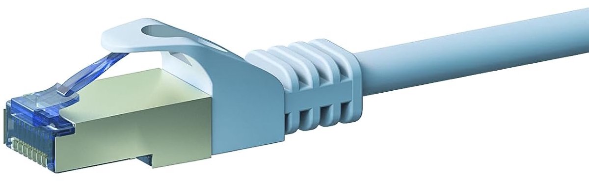CAT6a S/FTP (PIMF) patchkabel 50m wit, POE, Ethernet, LAN, Patch Kabel, Datakabel, RJ45 - voor Serverkast, Switches, Router, Modems!