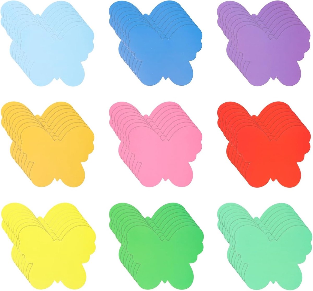 Decoratieve Papieren Vlinders voor Muurdecoratie, 108 Stuks met Dubbelzijdige Plakpunten, Creatieve Versiering voor Klaslokaal, Kantoor, Feest en Tafel