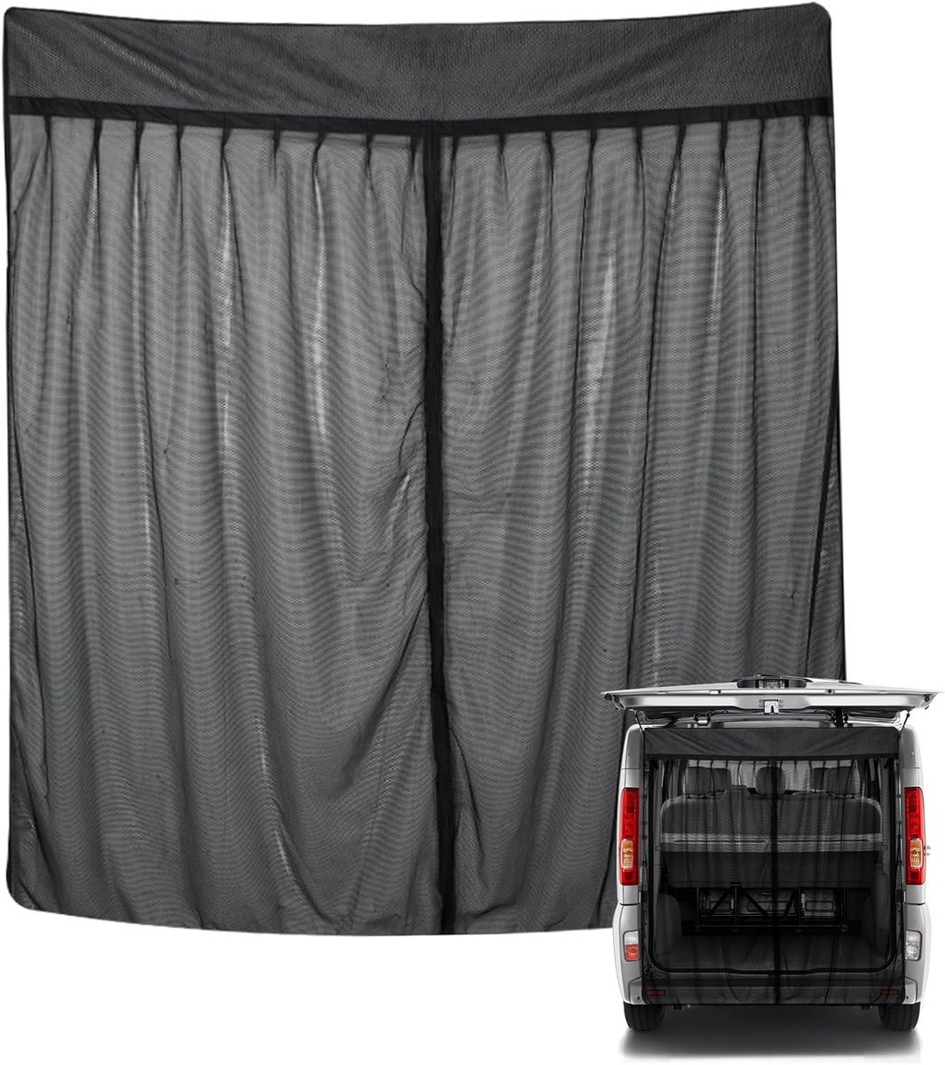 vervanging voor Renault Trafic 2001-2024/Vivaro/Talento/NV300, auto-achterdeur, achterklep, insectennet, enkellaags net, magnetisch muggennet, ademend, insecten voor outdoor camping