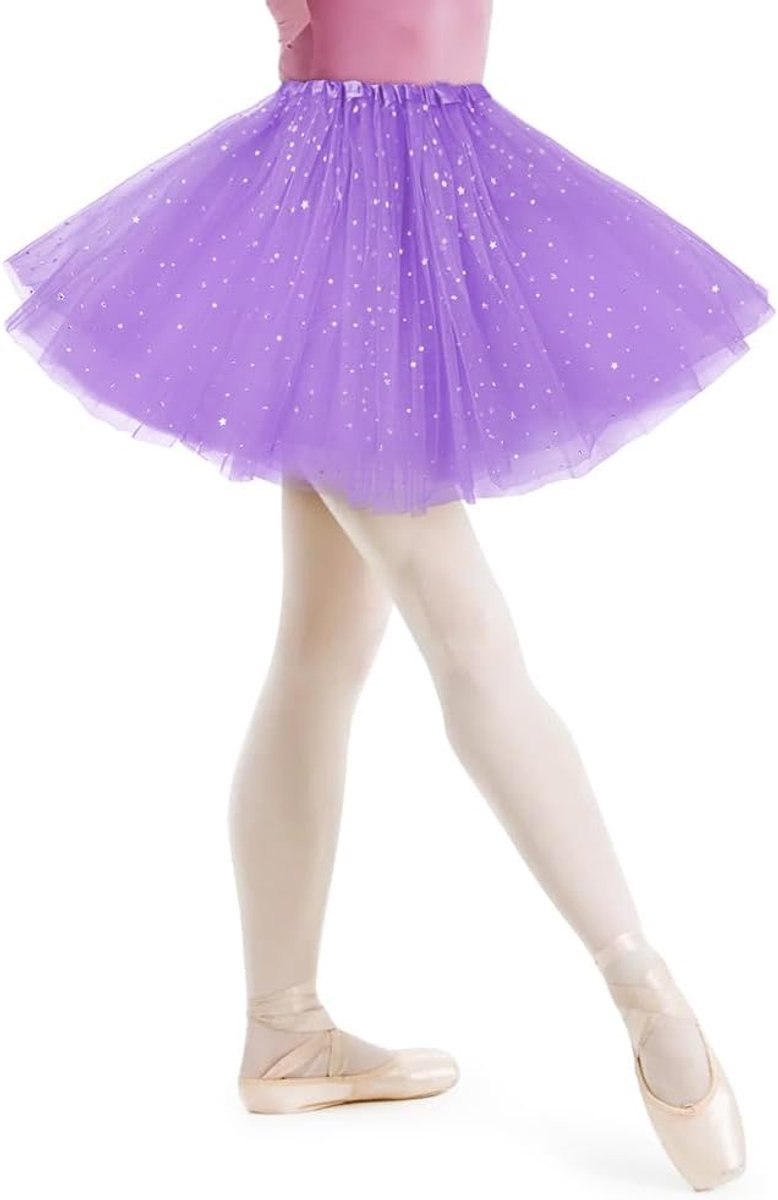Klassieke Tutu Rok, Elastische 3-laagse Tule Rok, Ballet Tule Rok, Petticoat Onderrok voor Carnaval, Themafeest, Ballet, Dans, Verkleedkleding, Halloween Kostuum