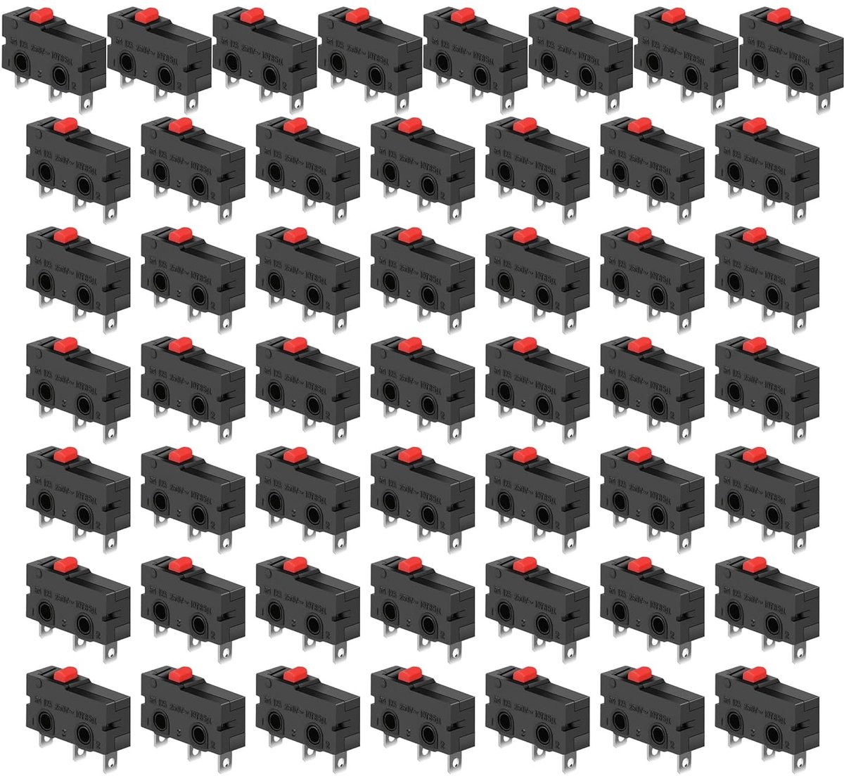 50 stuks mini-micro-eindschakelaars