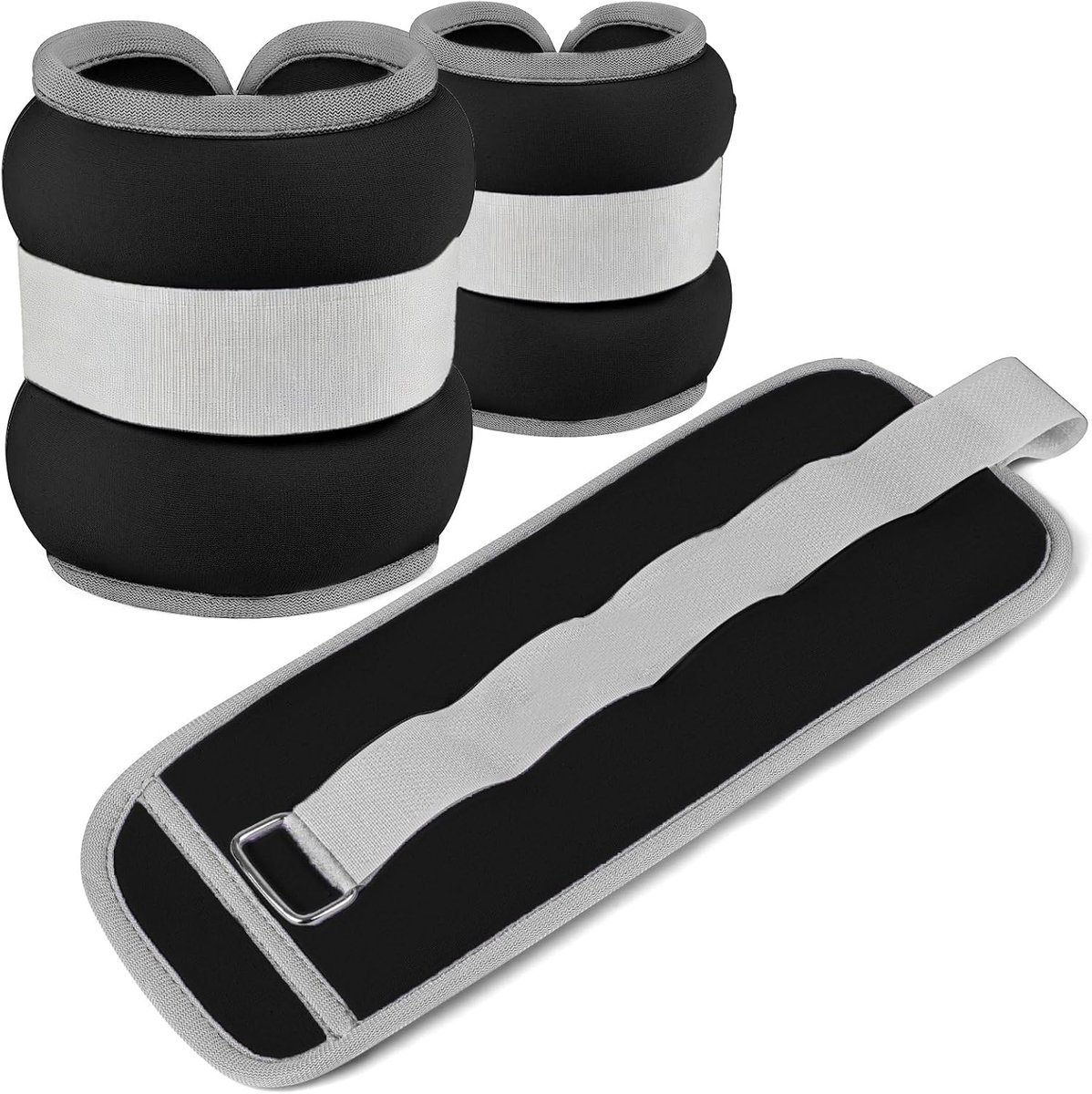 1 paar gewichtsmanchetten voor polsen, enkelgewichten, gewichtsmanchetten, handvoeten, armgewichten, enkelgewicht voor fitness, hardlopen, gymnastiek, yoga, dansen