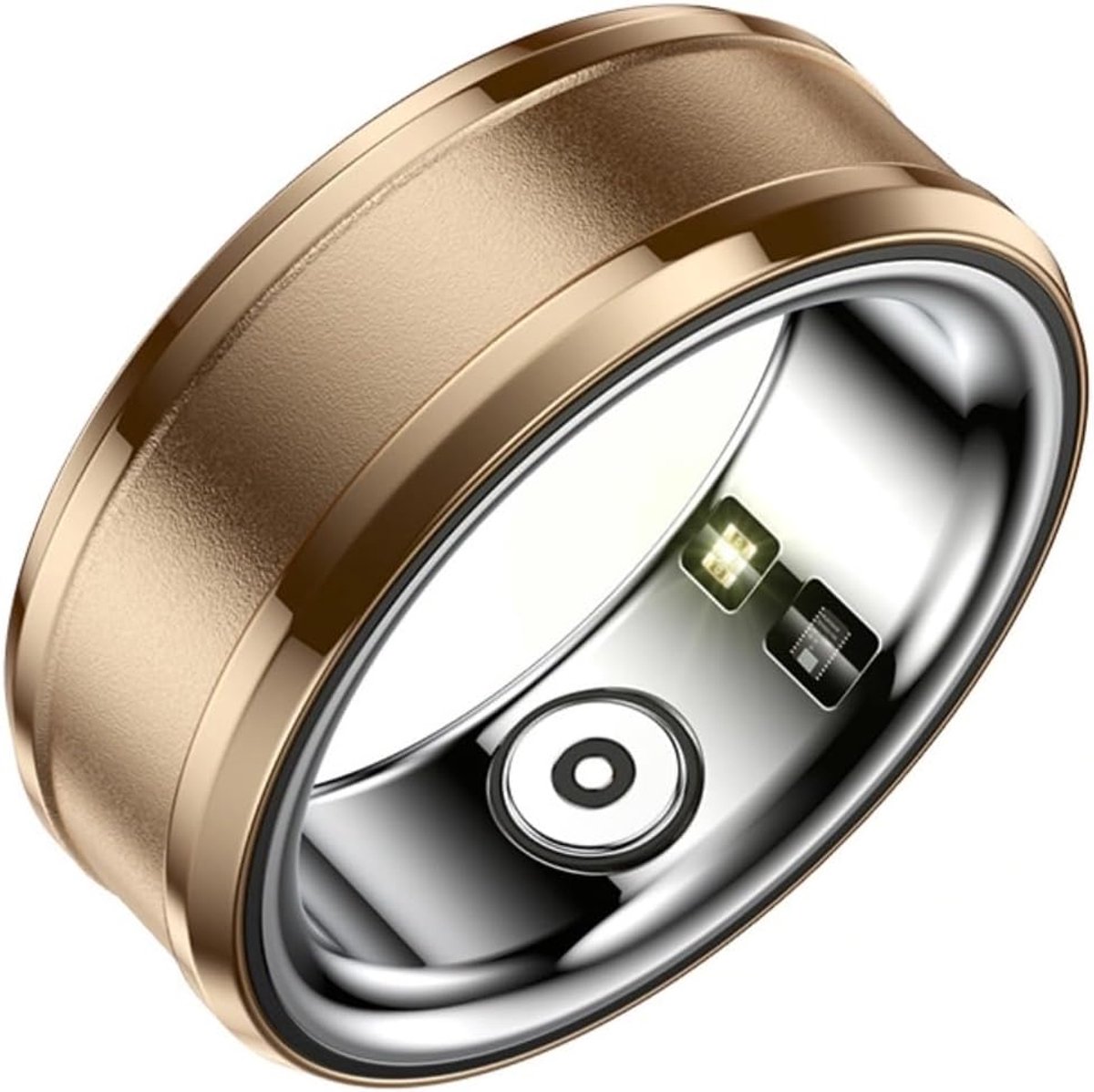 SnelShoppen - Slimme Gezondheidsring Tracker BT 5.1, IP68 Waterdichte Slaapmonitor, Lichaamstemperatuur Stappenteller Fitnessring voor Mannen en Vrouw