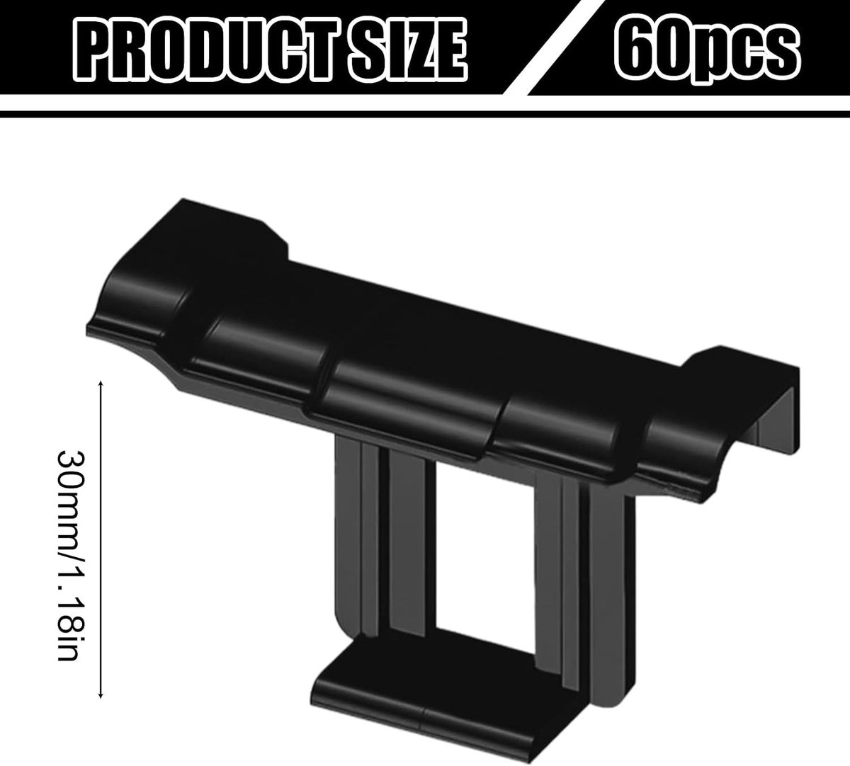 Zonnepaneel-waterafvoerclips 30 mm - hoogwaardig materiaal - efficiënte afwatering - voor PV-modules - ShopVlot