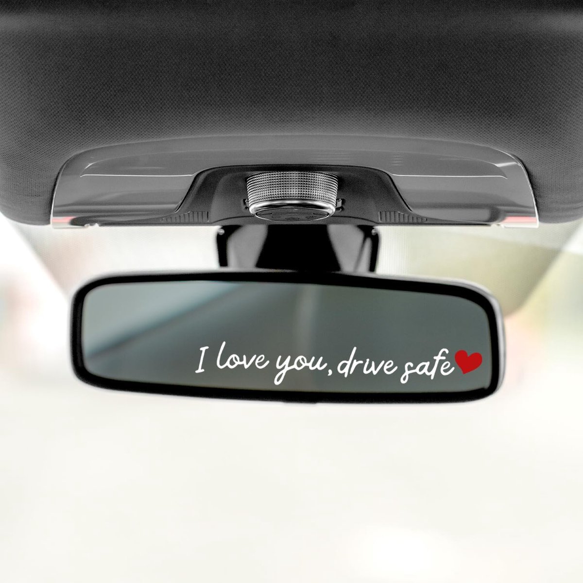 Auto Stickers I Love You Row Careful - Waterdichte Vinyl Stickers - Hart Patroon - Positieve boodschap voor elke rit - ShopVlot