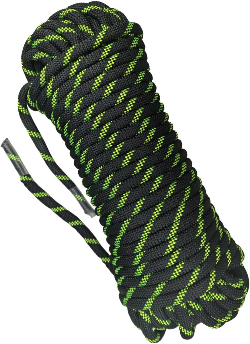 Klimtouw 10 mm statisch - nylon materiaal - slijtvast en UV-bestendig - ideaal voor outdoor activiteiten - ShopVlot